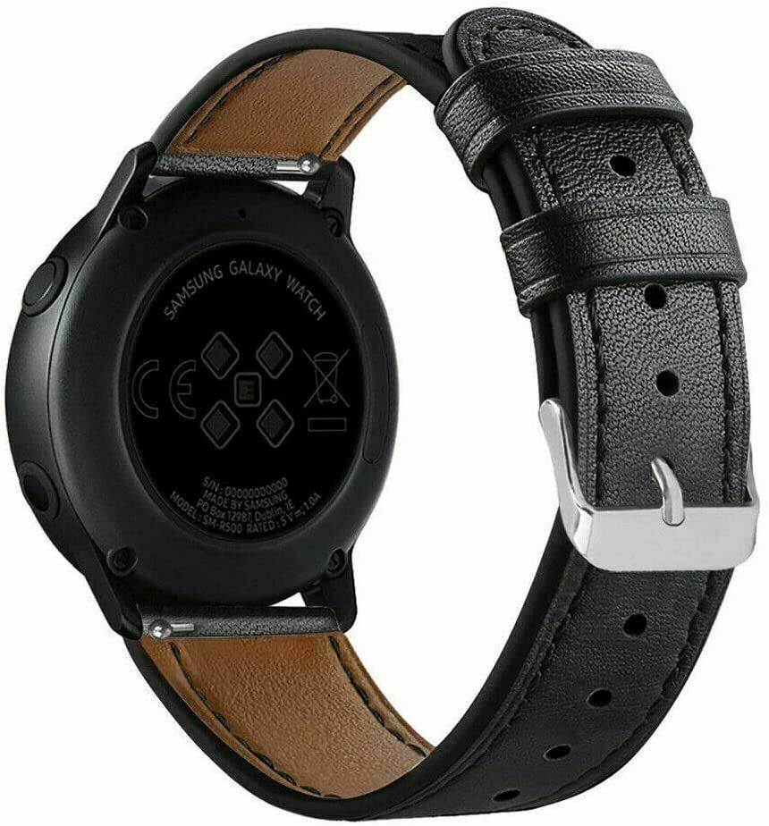 Genuine Leather Band Strap For Samsung Galaxy Active 2 40 42 44mm / Watch 3 41mm