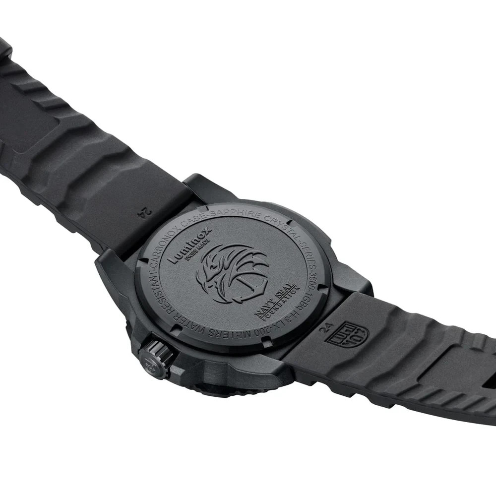 Luminox XS.3601.BO.NSF Navy SEAL Foundation Military Blackout Swiss Watch 45 mm