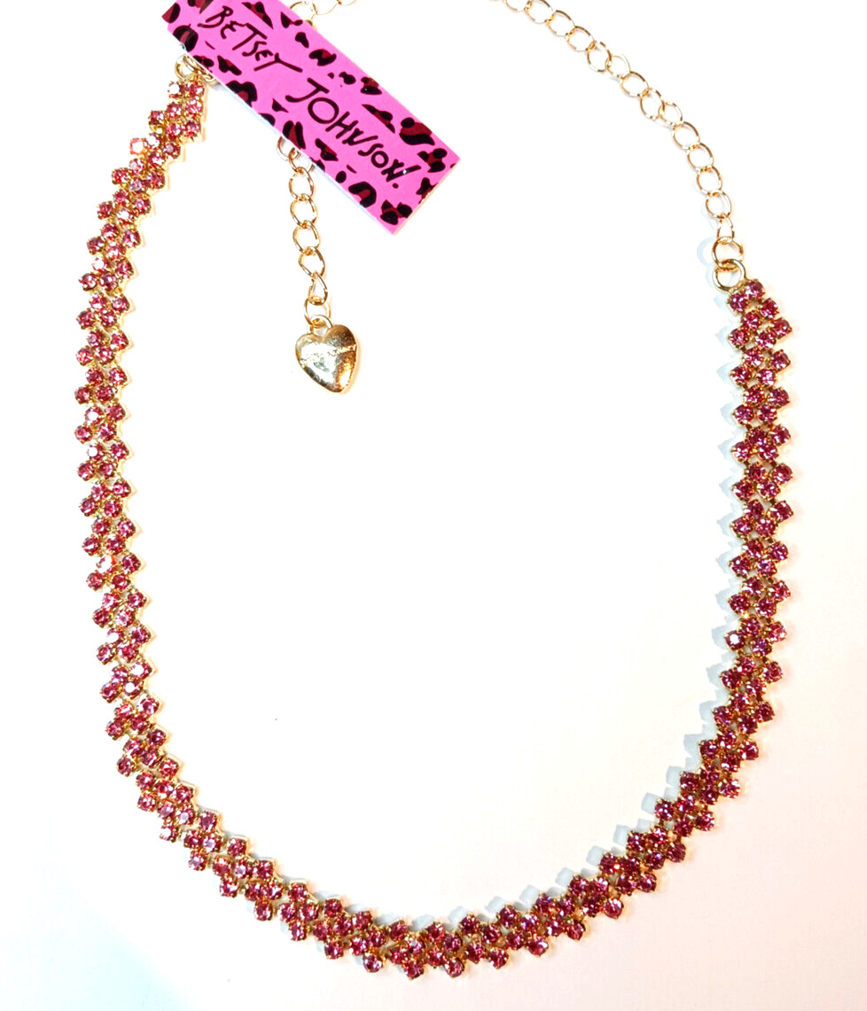 Diva Edgy COLORFUL Rhinestone CHOKER Betsey Johnson HIP HOP Night Club Necklace