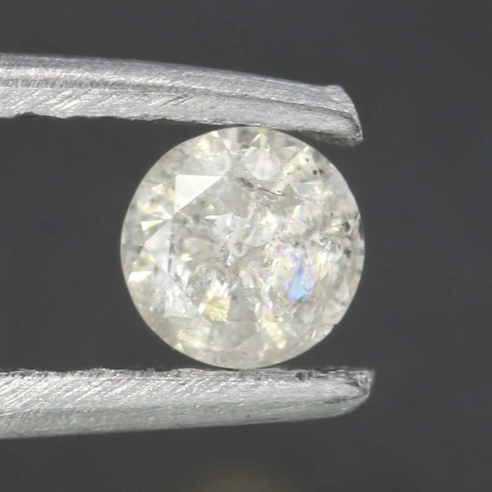0.09 Ct Natural Polished Diamond Fancy Round Cut White Diamond For Ring 2.75 mm