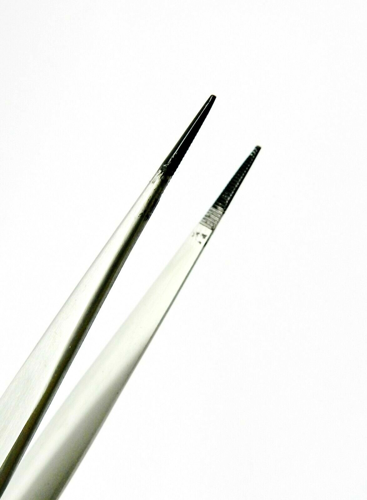 Tweezers Fine Tip Black Tips Slide Lock 6-1/4″ Stainless Black Tip ***Closeout