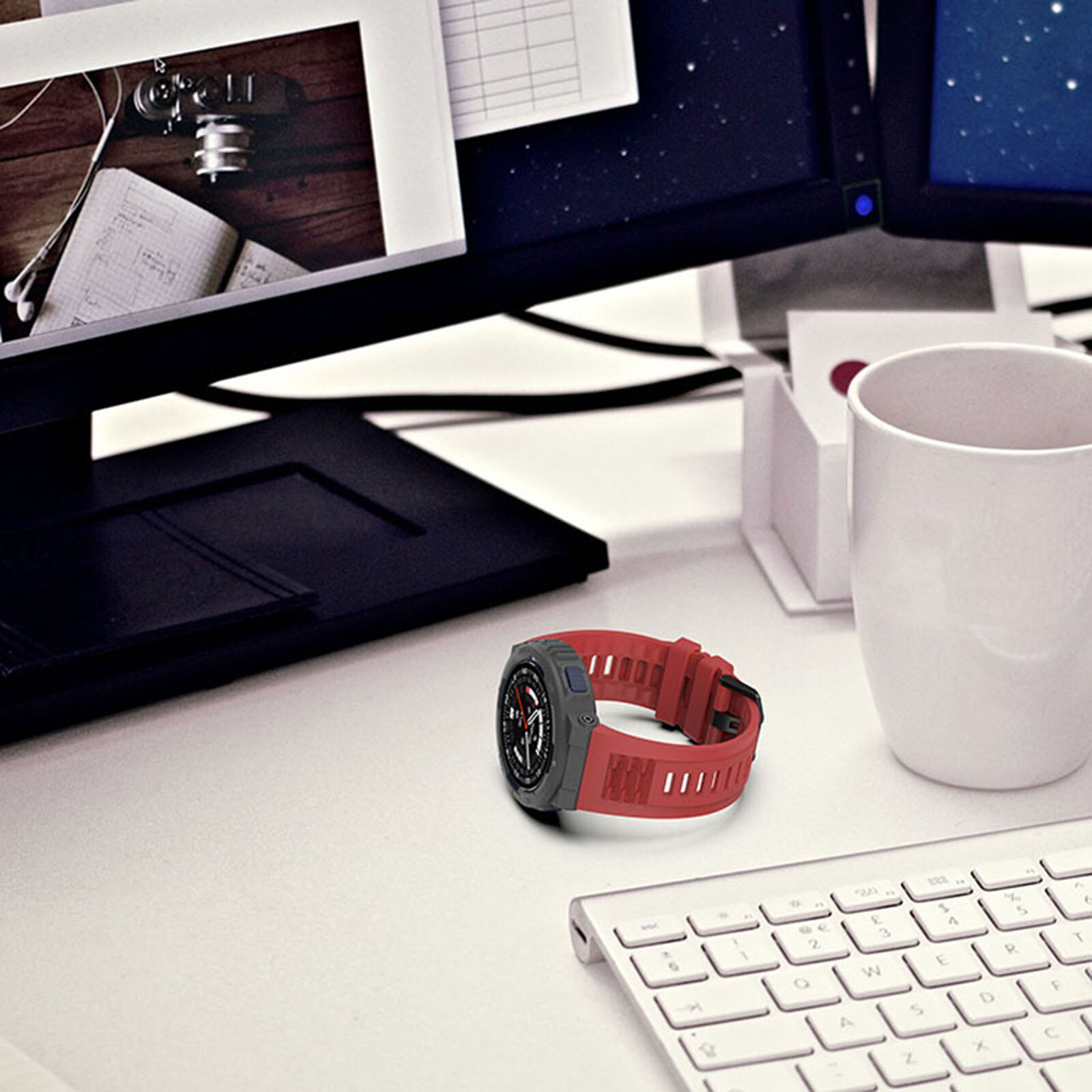 Multi-color Optional Silicone Watch Strap Part For Amazfit Active Edge（A2212）