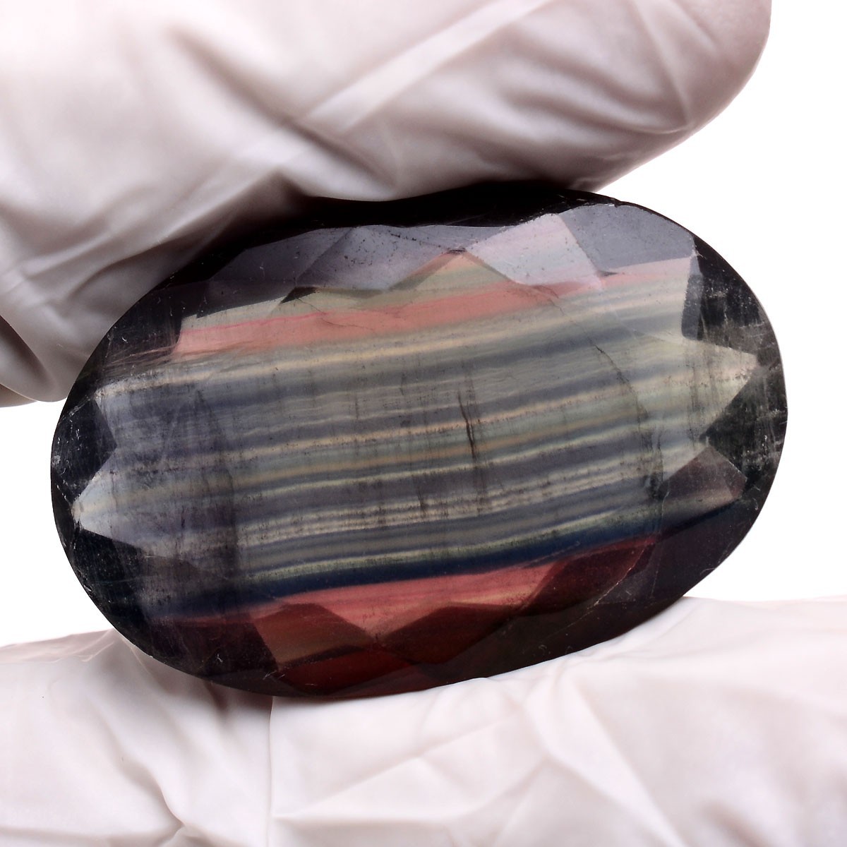 86.25 Cts Natural Bi Color Fluorite Untreated Designer Oval Cut Huge Gemstone