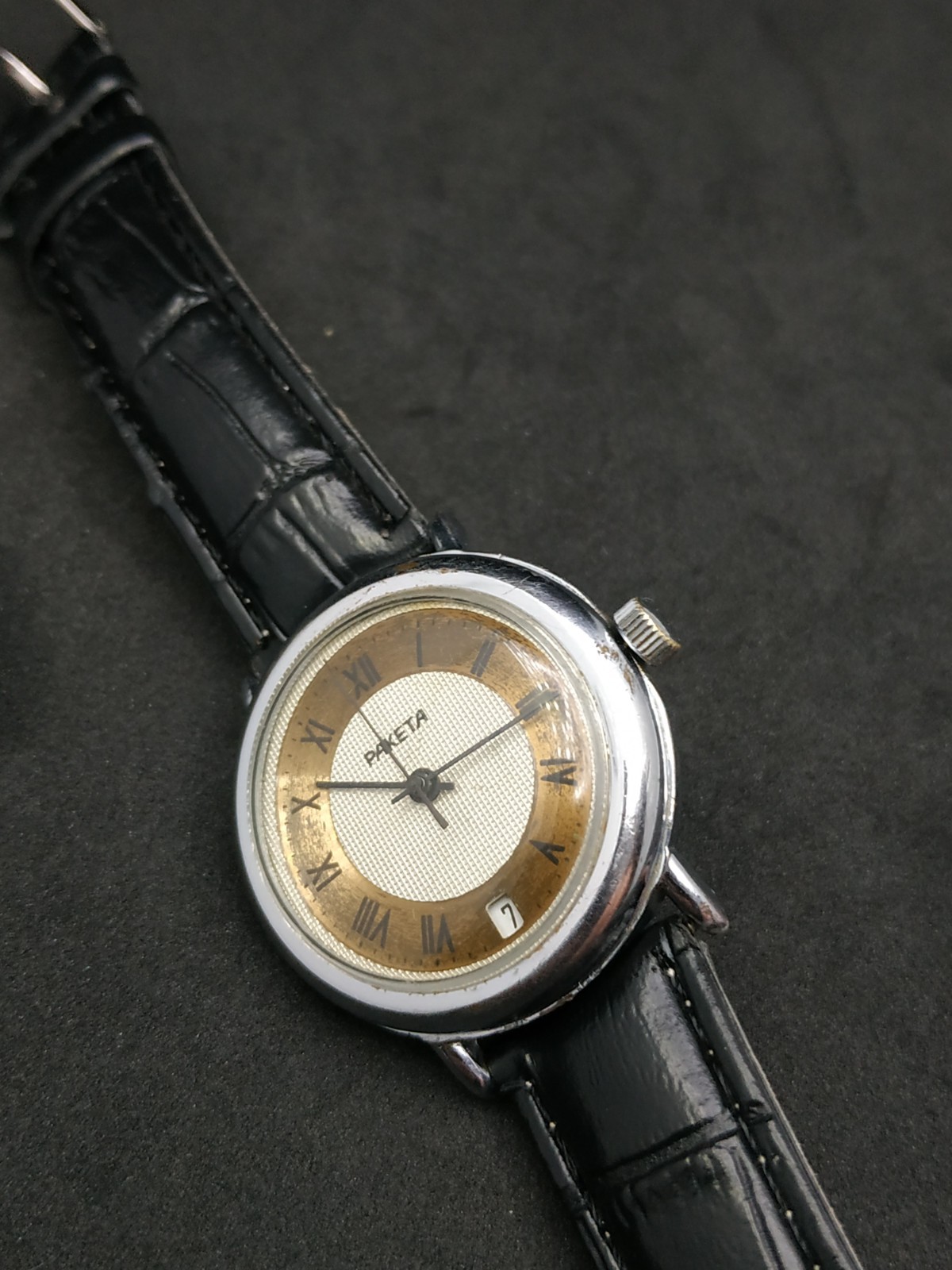 Men’s Dress Vintage USSR Watch Raketa Mechanical 2614.H Retro Soviet ☭