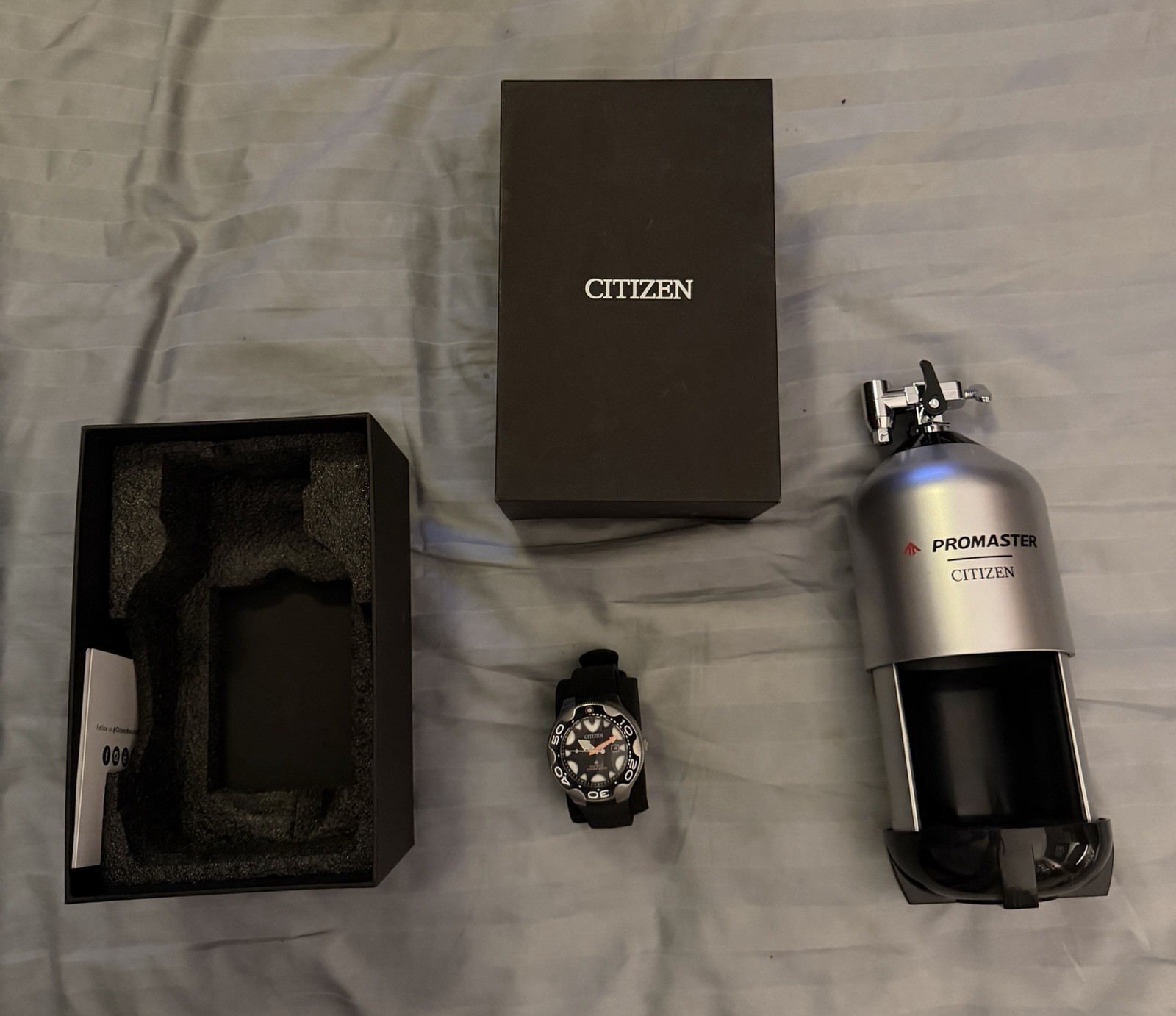 Citizen Eco-Drive Men’s ​PROMASTER ORCA Black Rubber Strap Watch