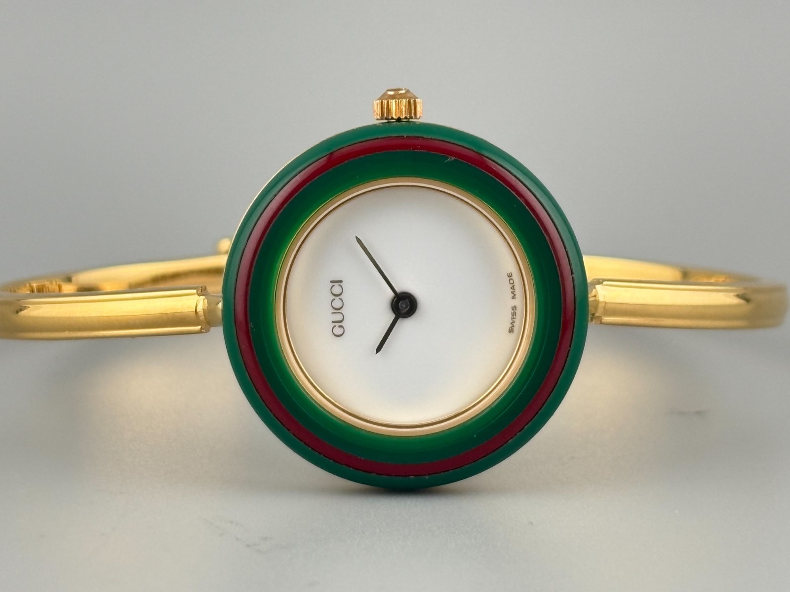 [NEAE MINT W/Full Set] Gucci Change Bezel 11/12 Women Watch Gold 12 Colors