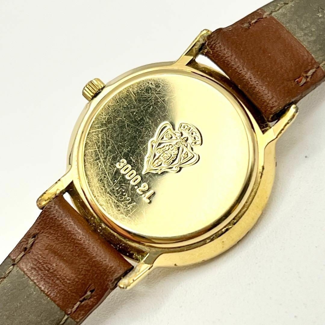 GUCCI 3000.2.L Gold Plated Wristwatch Quartz