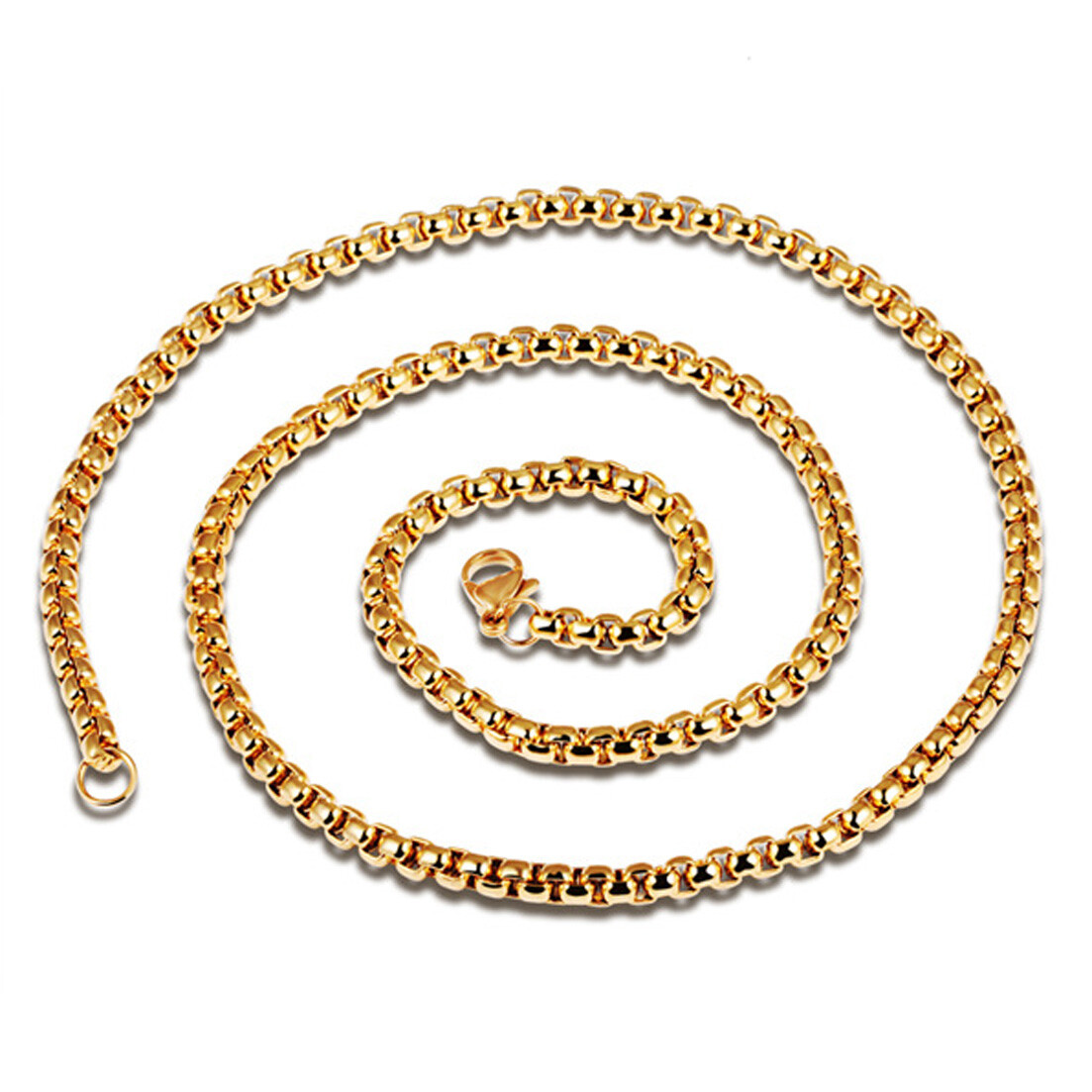 2/3/4/5/7mm Hot Stainless steel Rolo Link Chain Necklace or Bracelet Women Men