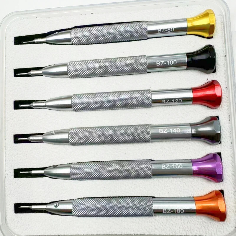 6PCS T-shaped Anti Slip Screwdriver Disassembling Metal Strap Watch Repair Tool