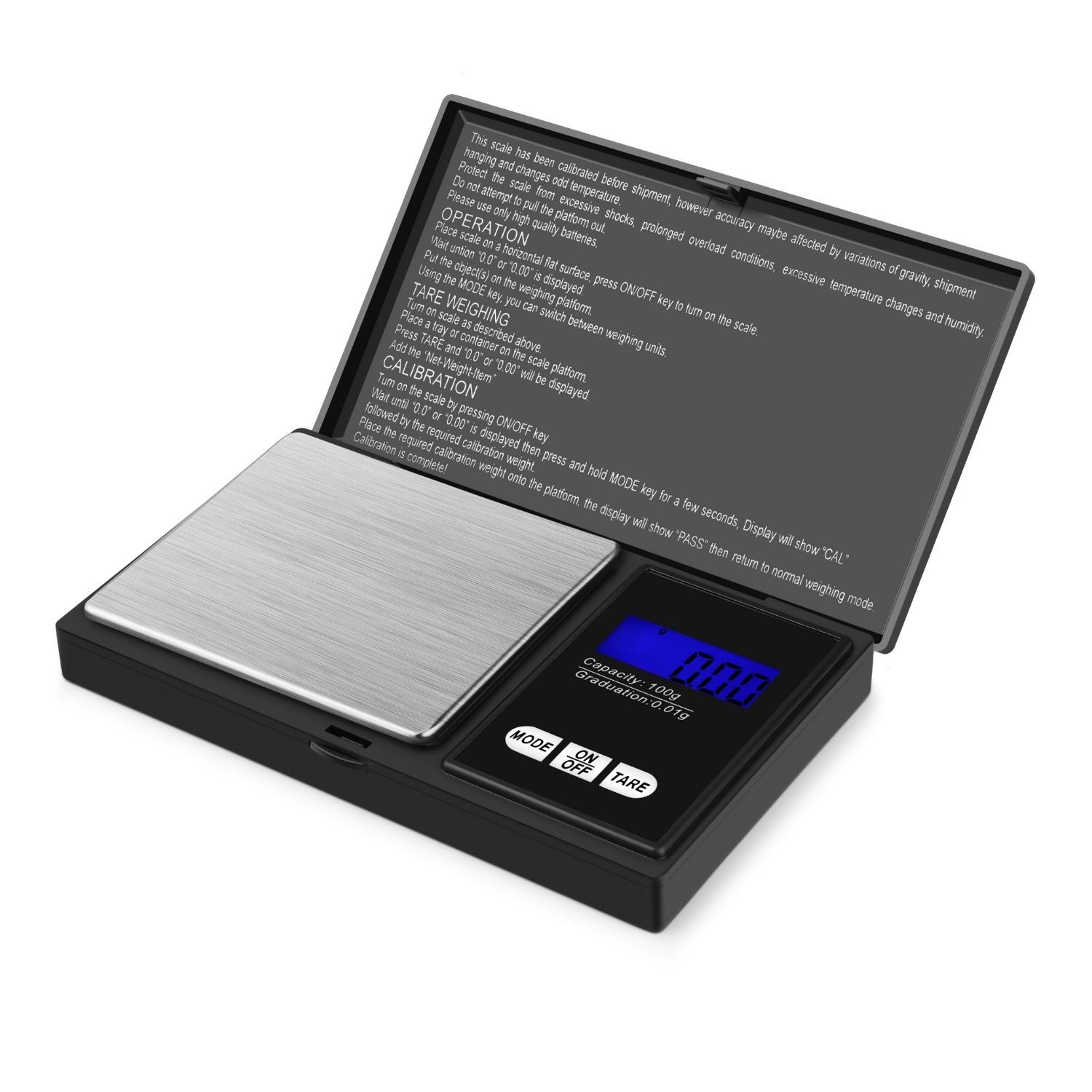 Mini Pocket 100g x 0.01g Digital Diamond Jewelry Gold Gram Balance Weight Scale