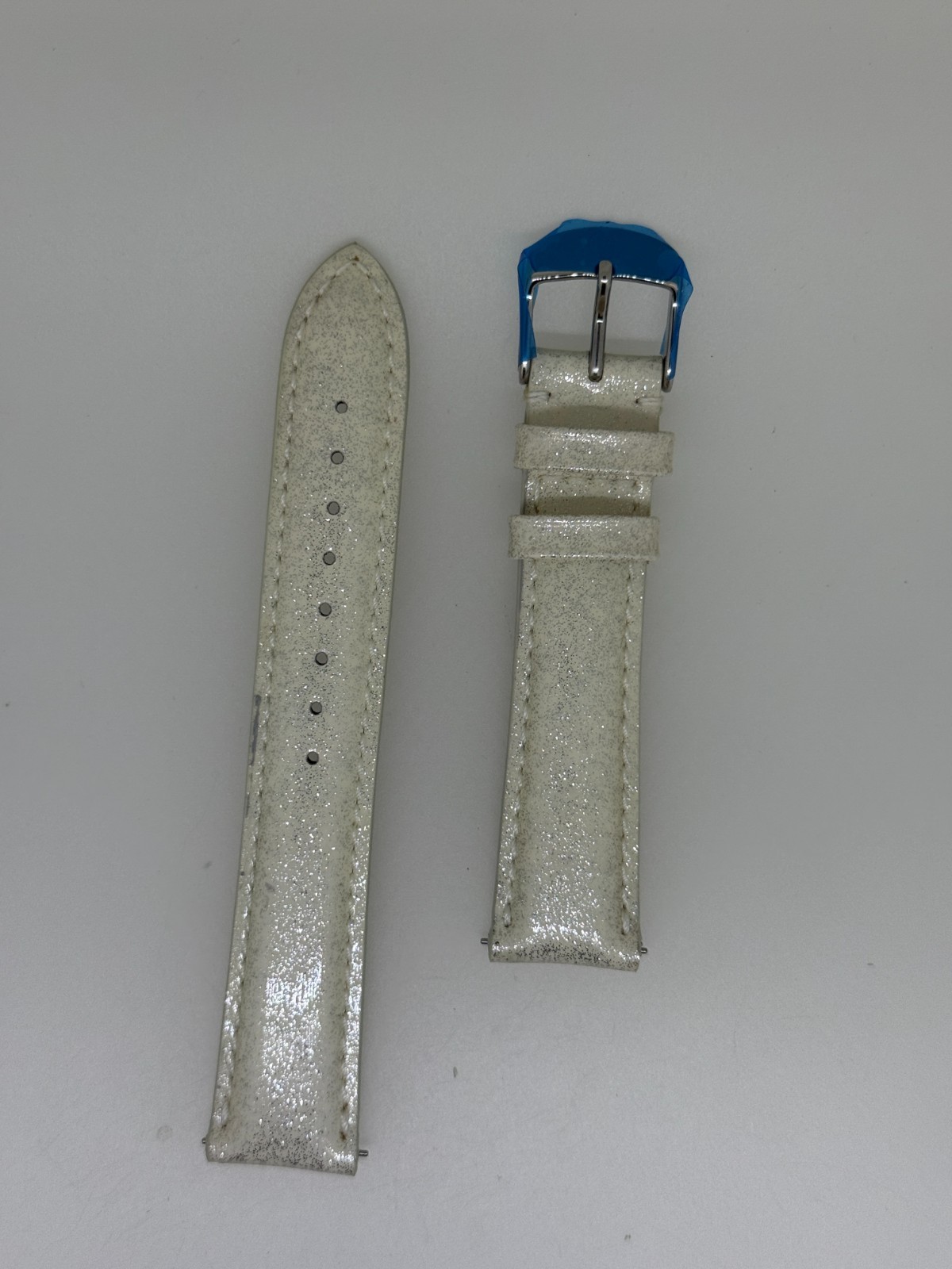 michele off white leather watch band strap 18MM