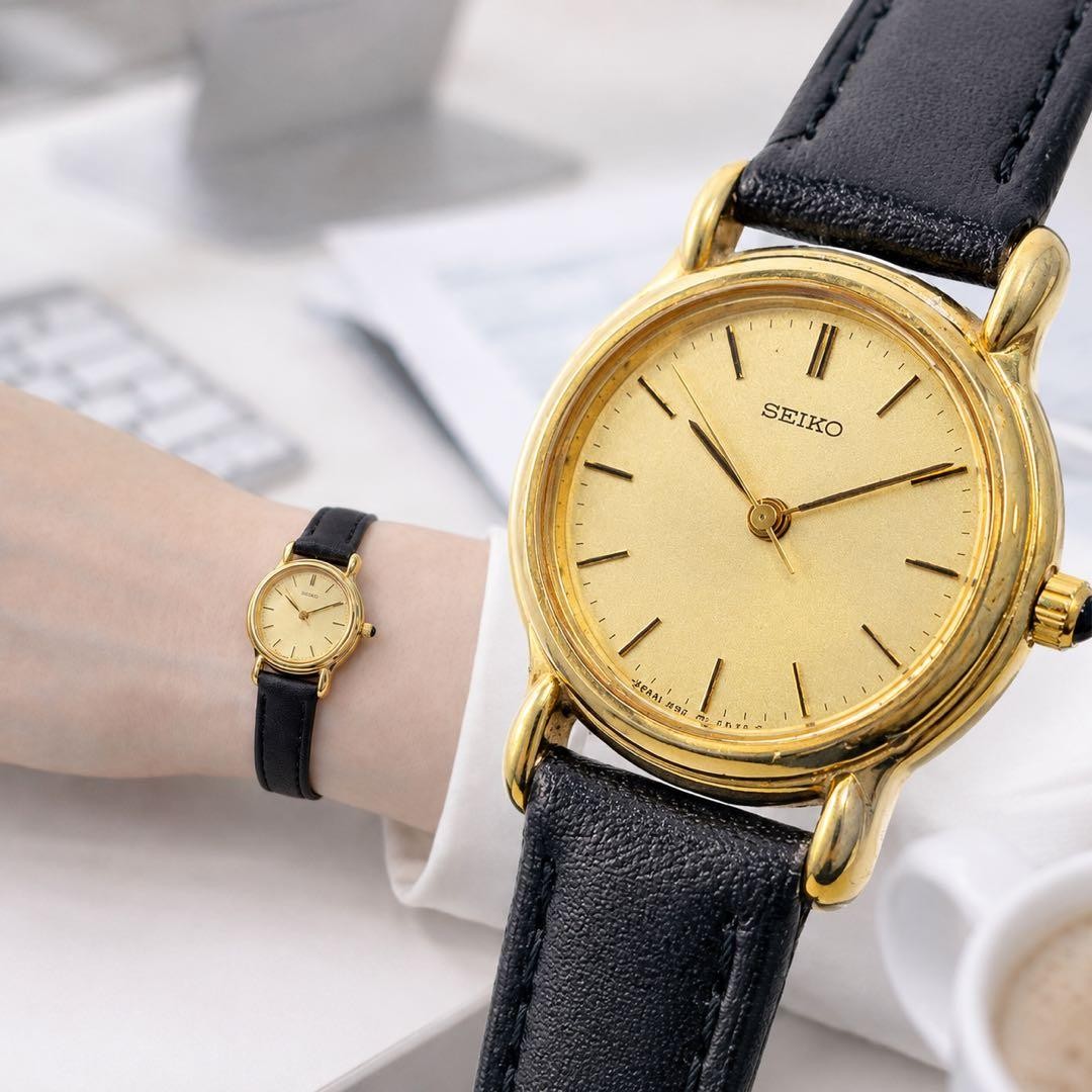 SEIKO Quartz Gold Champagne Dial 26.1mm Women’s Watch
