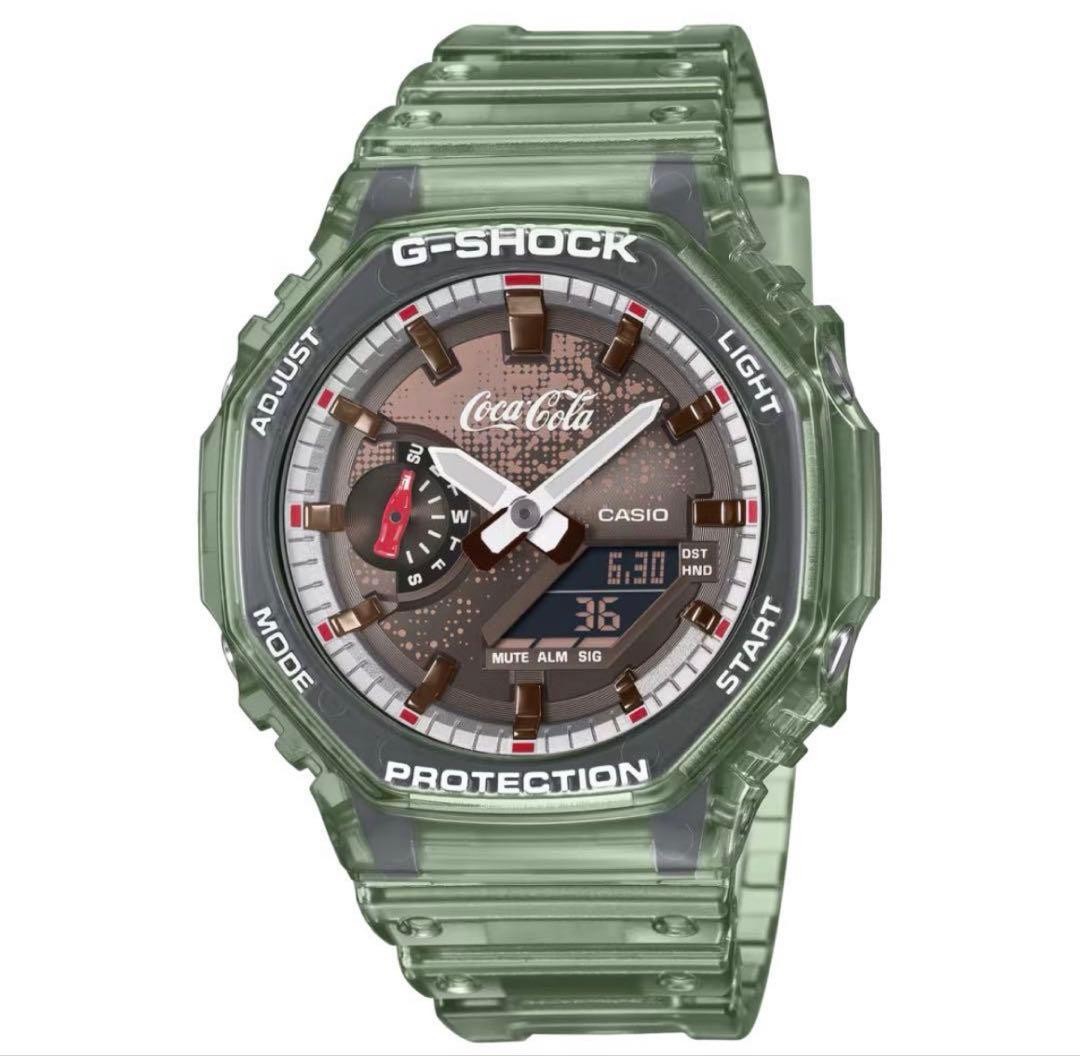 G-SHOCK GA-2100CC-3AJR Coca-Cola 140th Anniversary Green Watch Boxed