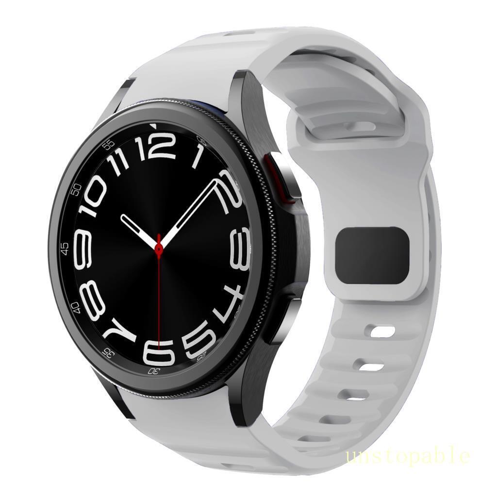For Samsung Galaxy Watch 4 5 6 7 40/42/44/45/47m Sport Silicone Watch Band Strap