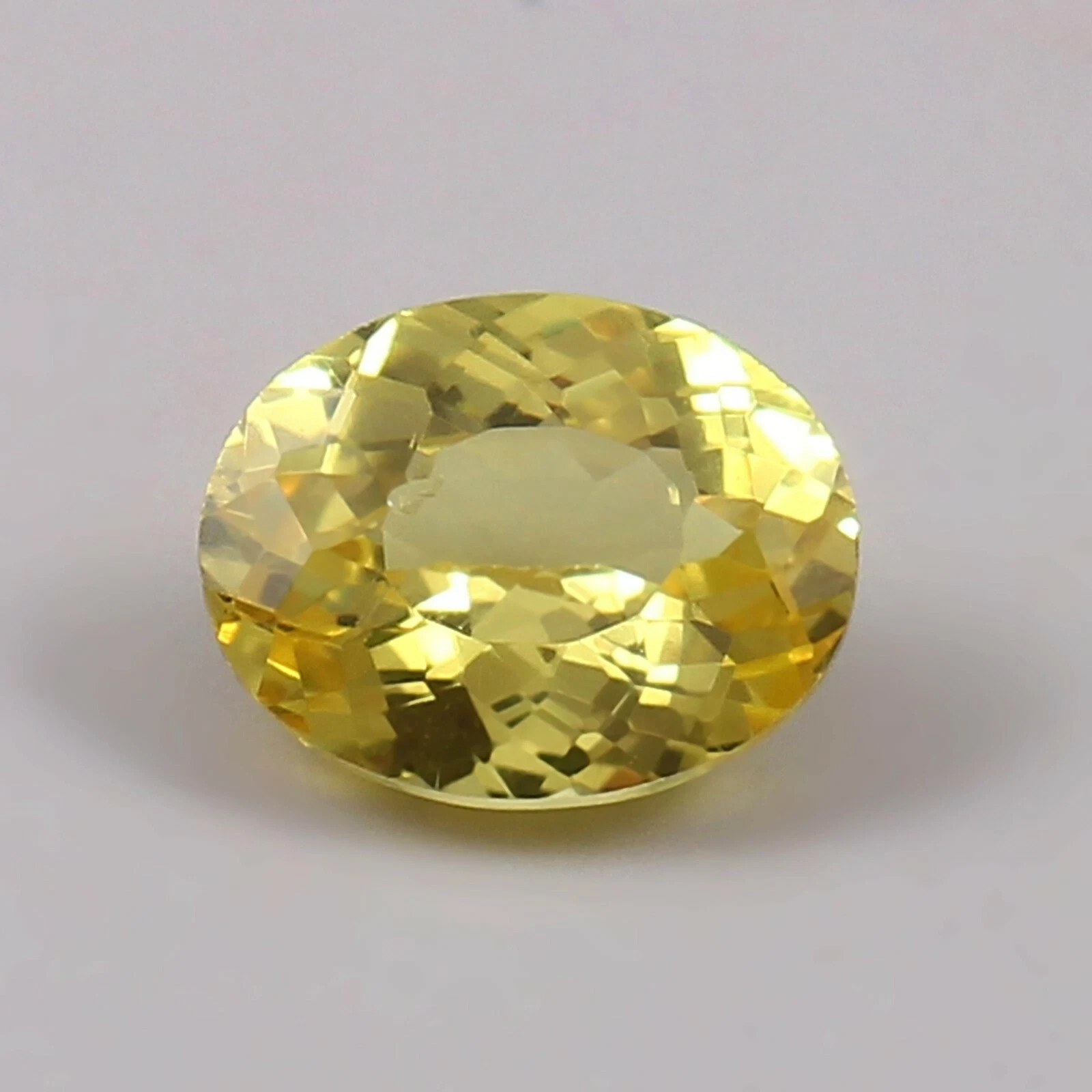 AAA Quality Natural Yellow Ceylon Sapphire Oval Cut Loose Gemstone 8.10 Ct