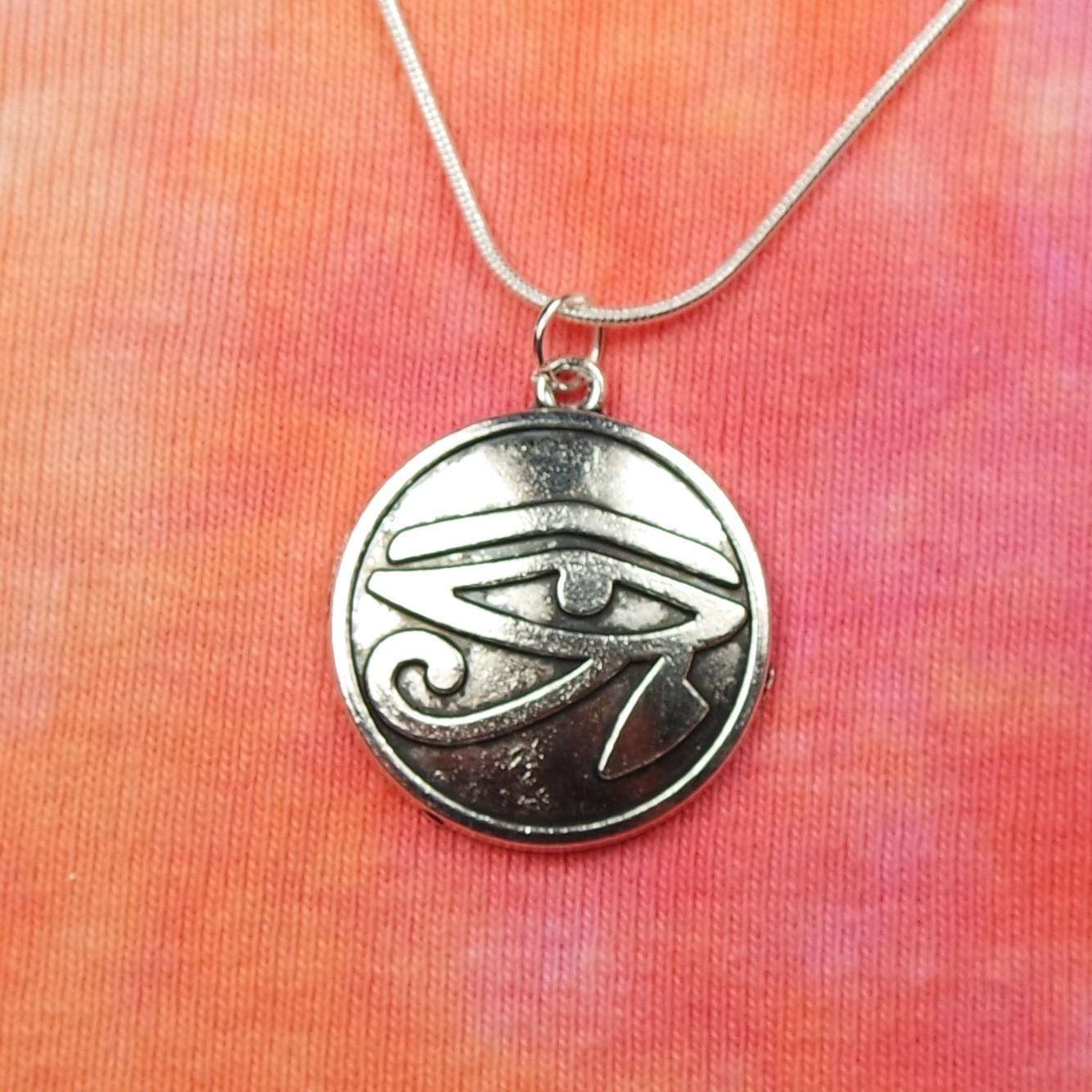 Eye of Ra Necklace, Egypt Egyptian Wadjet Udjat Hathor Horus Charm Pendant nb