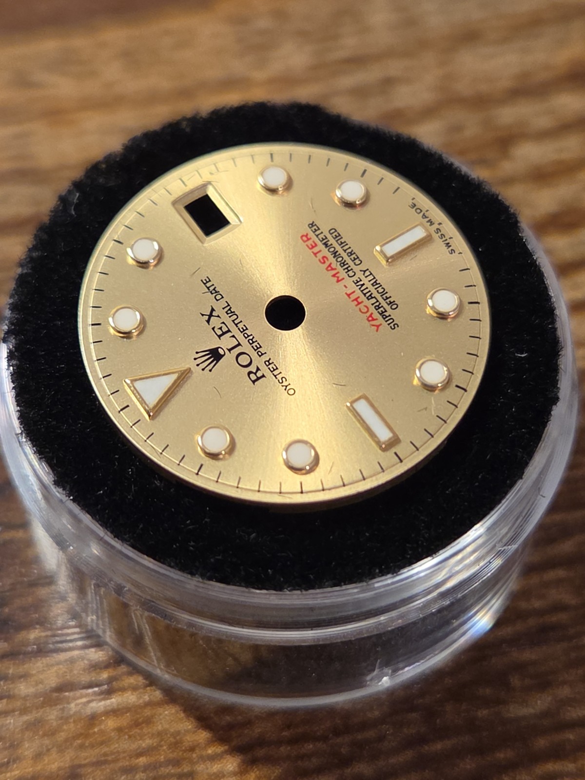Original ROLEX Yacht-Master Dial Date Champagne OEM 169623 – 169628 Caliber 2235