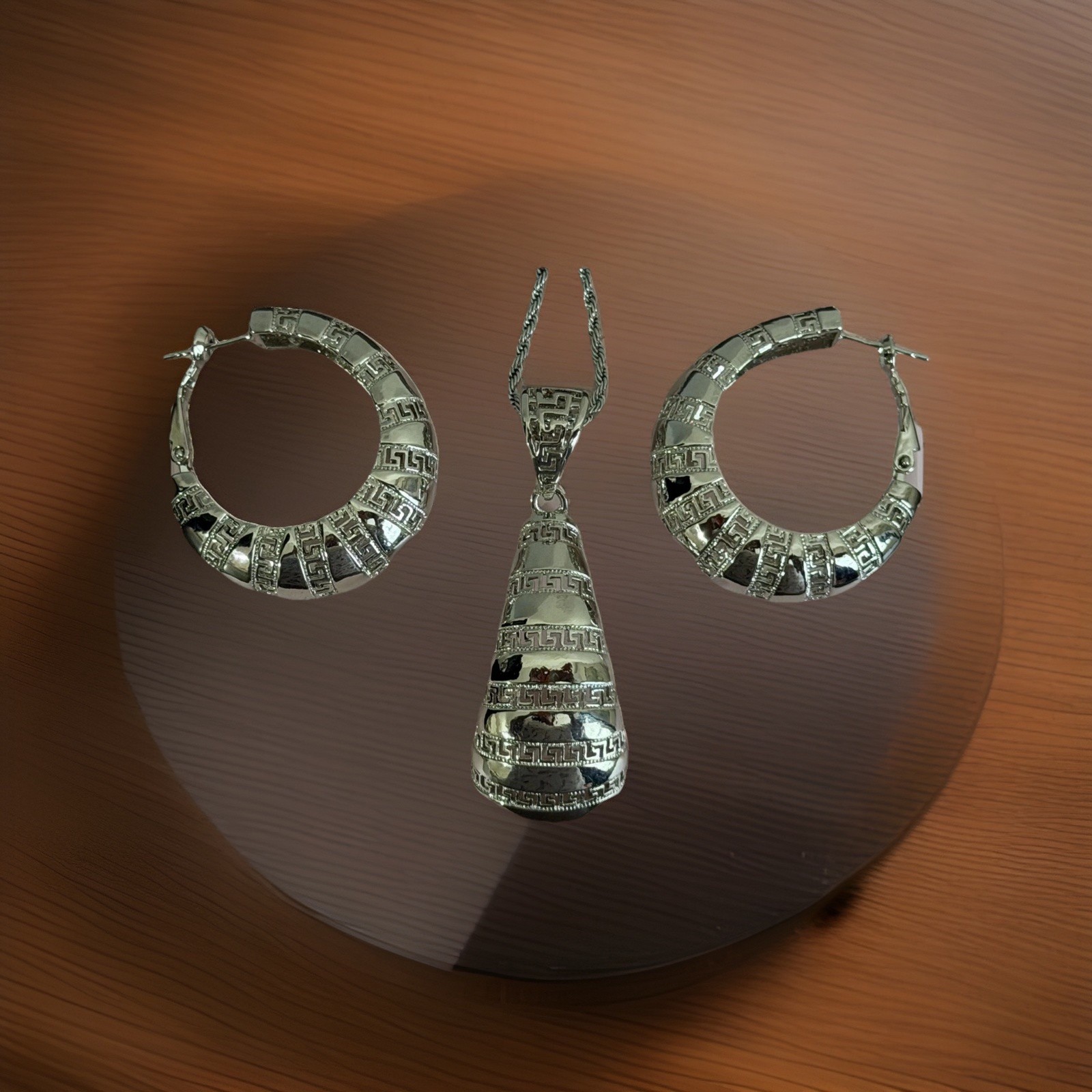 Silver Plated High Quality Jewelry ,2 PC Set