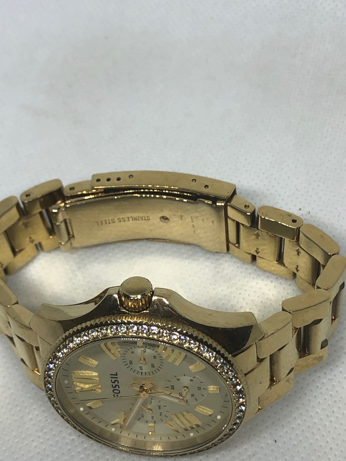 Fossil Cecile AM4482 Women’s Gold Stainless Steel Analog Dial Wrist Watch HG58