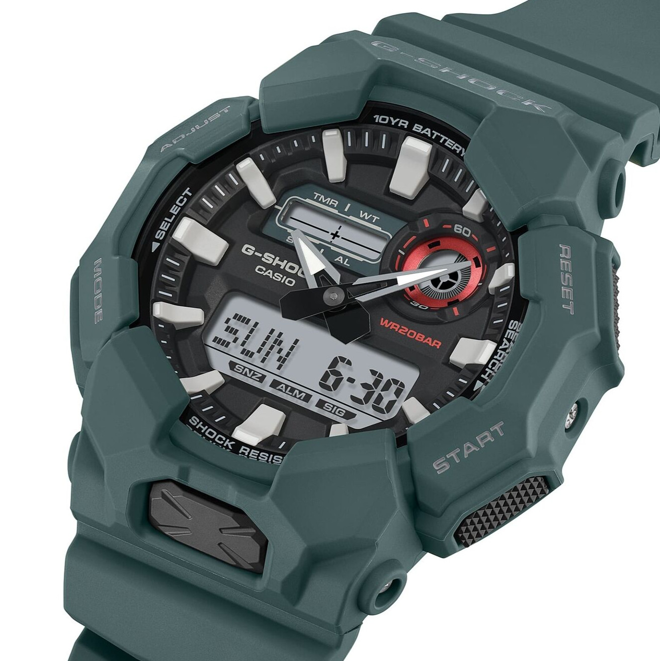 CASIO G-SHOCK GA-010-2AJF Carbon Big Case Analog Digital Watch Blue Green 51.9mm