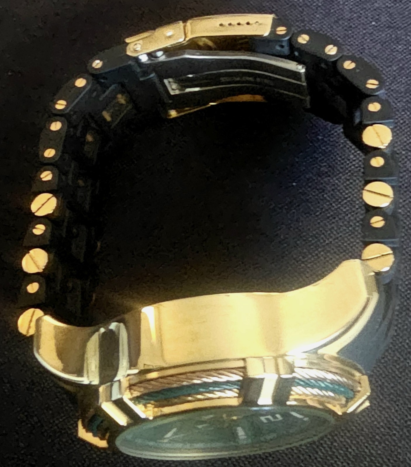 Invicta Bolt Men 25557 Green Gold Black Chronograph Men’s Quartz Watch