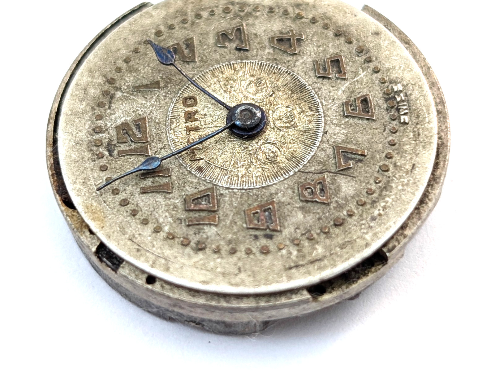 Vintage METRO 11C Chronometer 6j Art Deco 24mm Swiss Watch Movement PARTS REPAIR