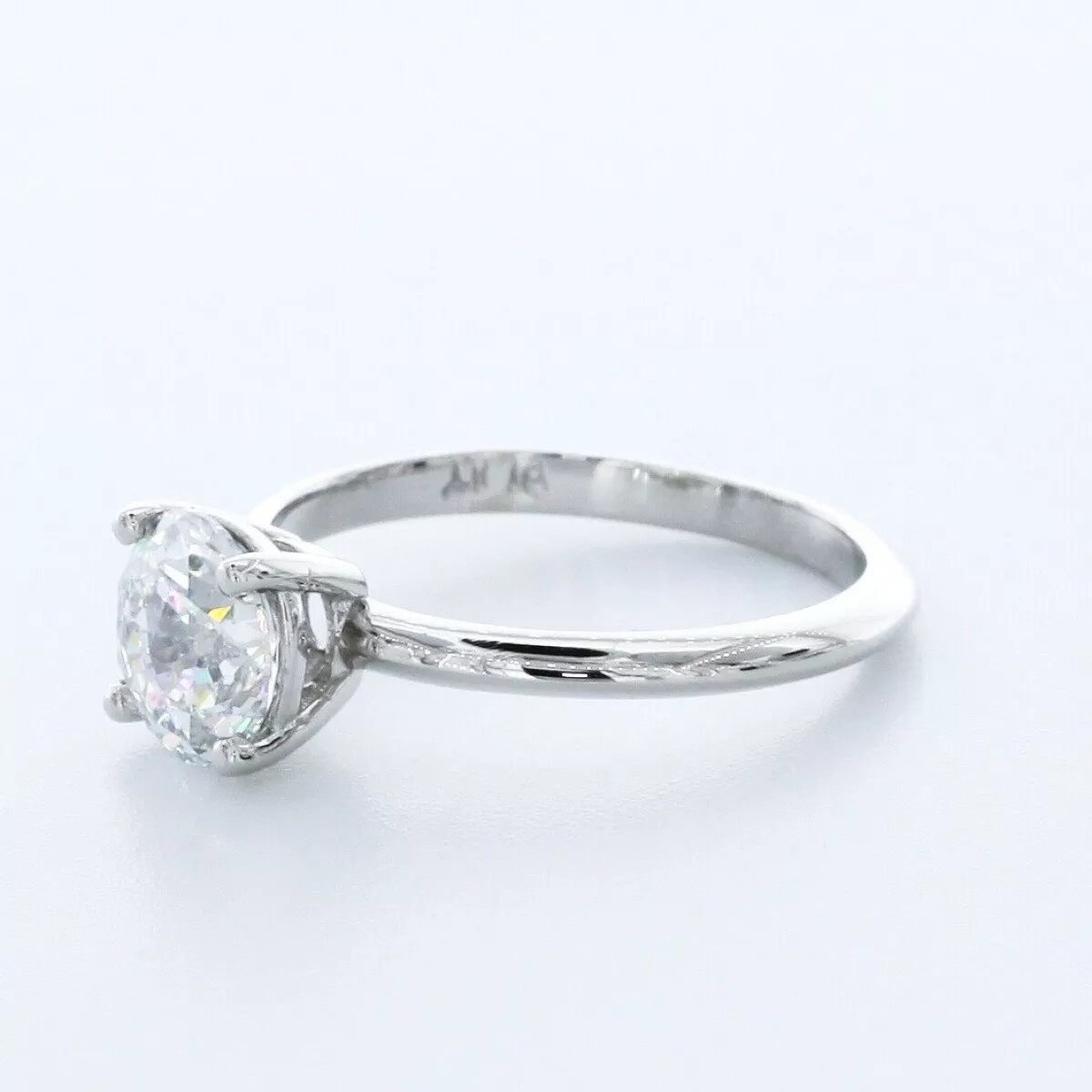 Solitaire Engagement Ring Classic 14K Gold 1.83 CT Round Lab-Grown Diamond D VS1