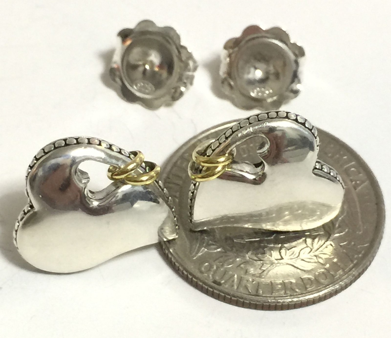 Scott Kay 8g Sterling Silver Hearts 14k Rings Earrings Women Lady Gift NWT SALE!
