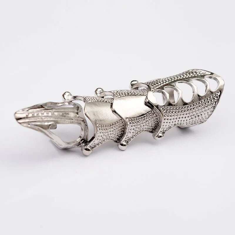 Full Finger Ring Claw Skull Gothic Armor Punk Knight Jewelry Сarnival
