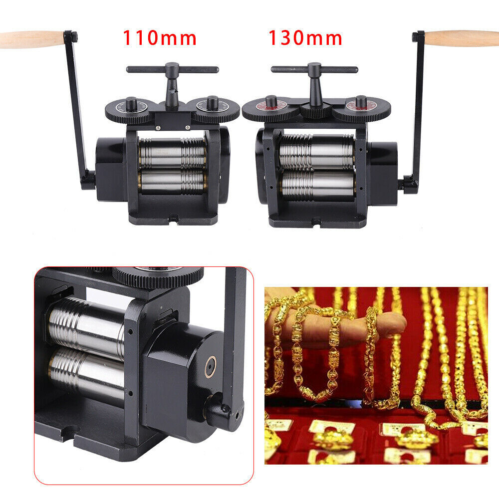 Manual Combination Rolling Mill Machine Jewelry Metal Tools Equipments 110/130mm