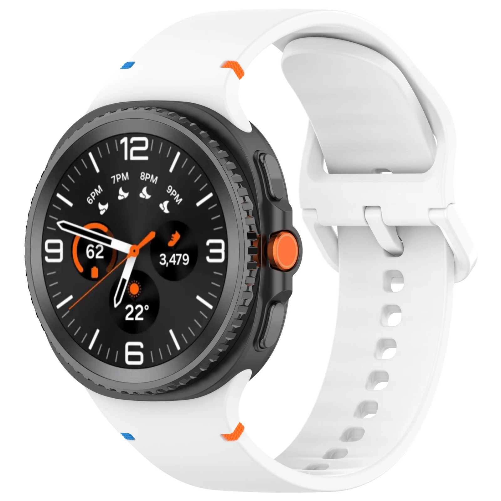 Silicone Watch Band For Samsung Galaxy Watch 8 40mm 44mm Classic 46mm Strap