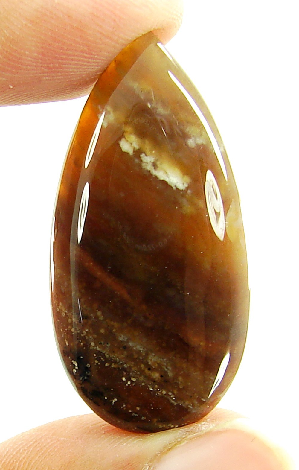26.75 Ct Natural Honey Dendrite Agate Loose Gem Cabochon Wire Wrap Stone – 3709