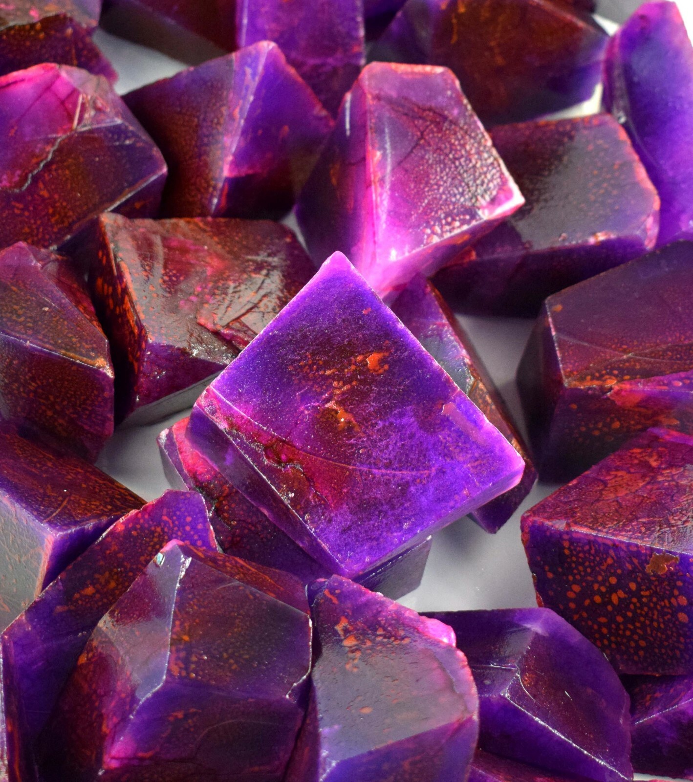 Purple Sapphire 5000 Ct Gemstone Polished Rough African Lot Natural