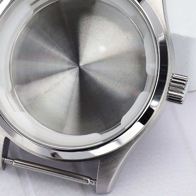 FEIYASHI Aviator Watch Case 316L Steel Solid Back 10ATM For Seiko NH35 Movement