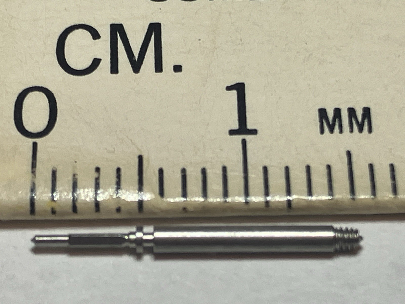 SETTING STEM, Bulova Accutron 218 and 219 series #176, 15.4mm length