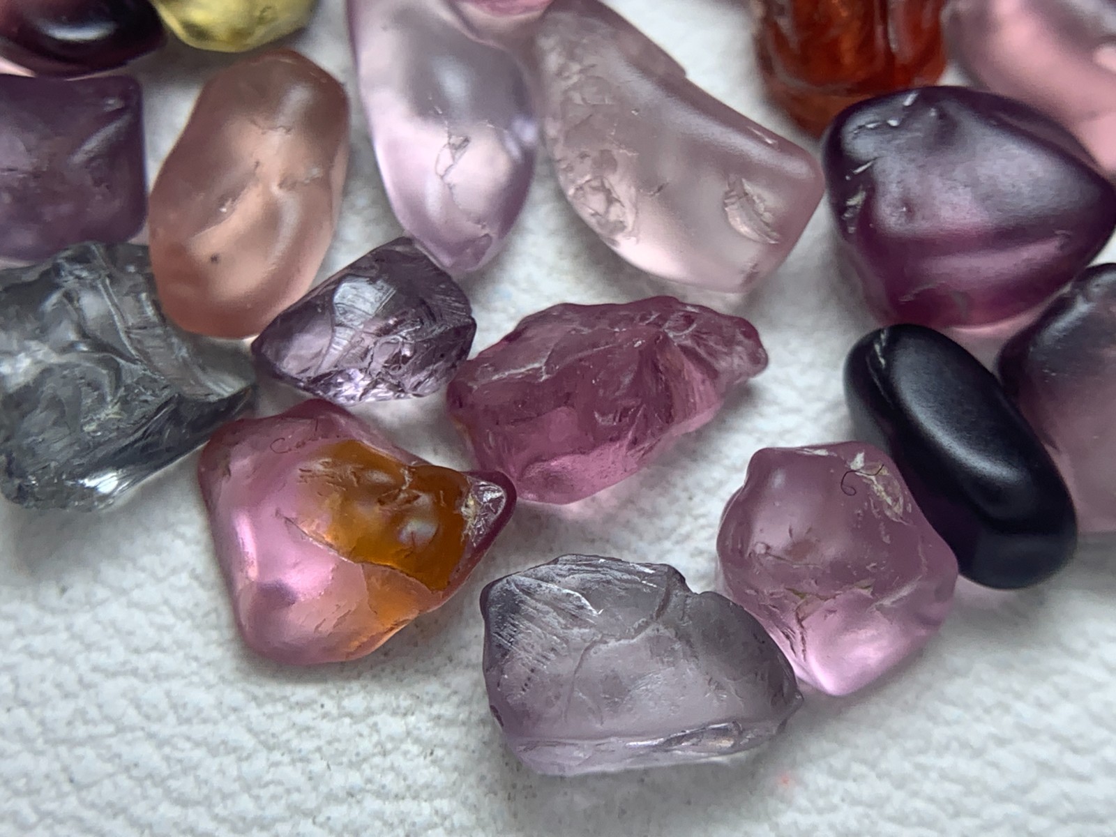 31 Carat Spinel Multi colour Rough Amazing Facet Grade Gorgeous Lot @burma
