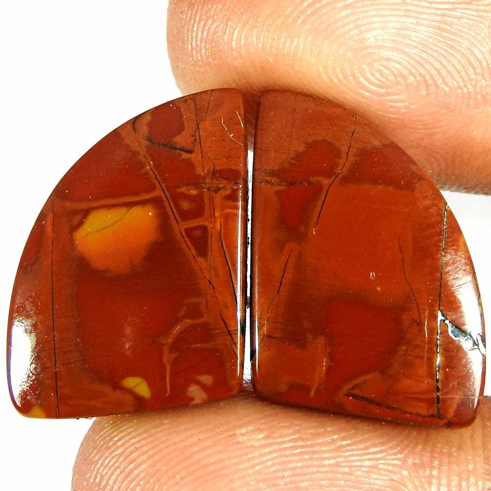 21.50Cts100%Natural Noreena Jasper Fancy Pair Cabochon Loose Gemstone