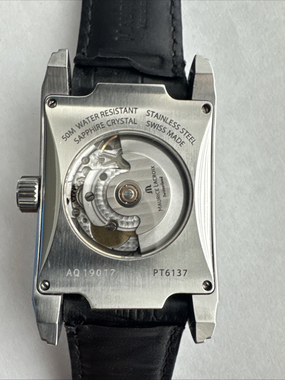Maurice Lacroix Pontos Automatic PT6137 Rectangular Men’s Watch Swiss Made