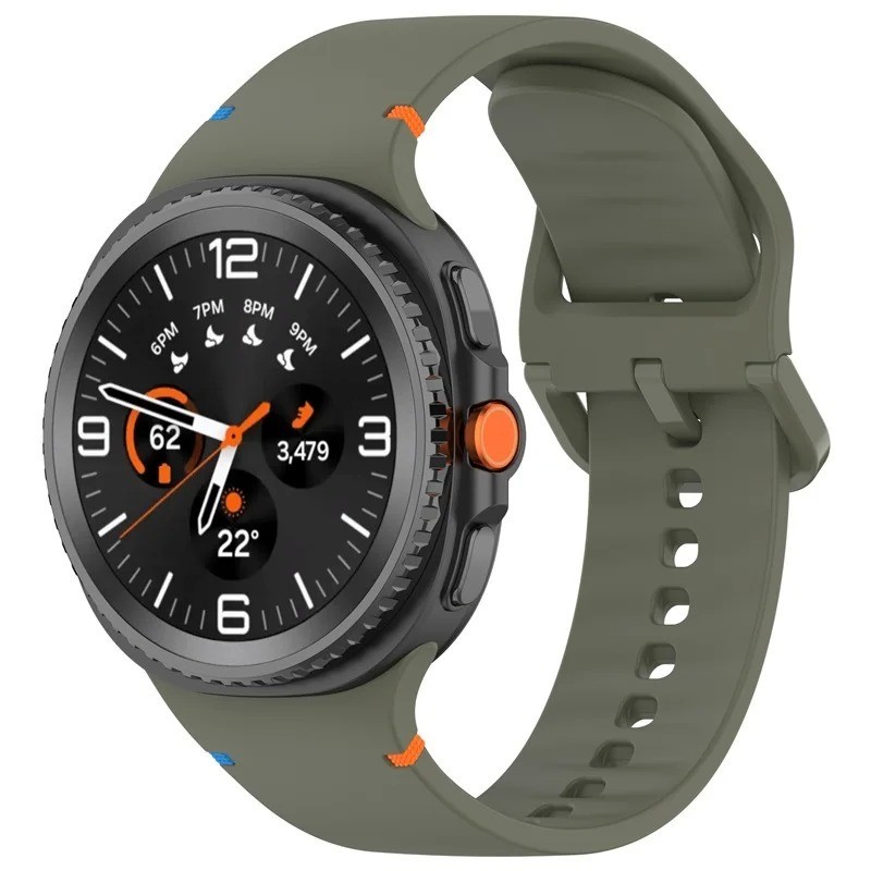 Silicone Watch Band For Samsung Galaxy Watch 8 40mm 44mm Classic 46mm Strap