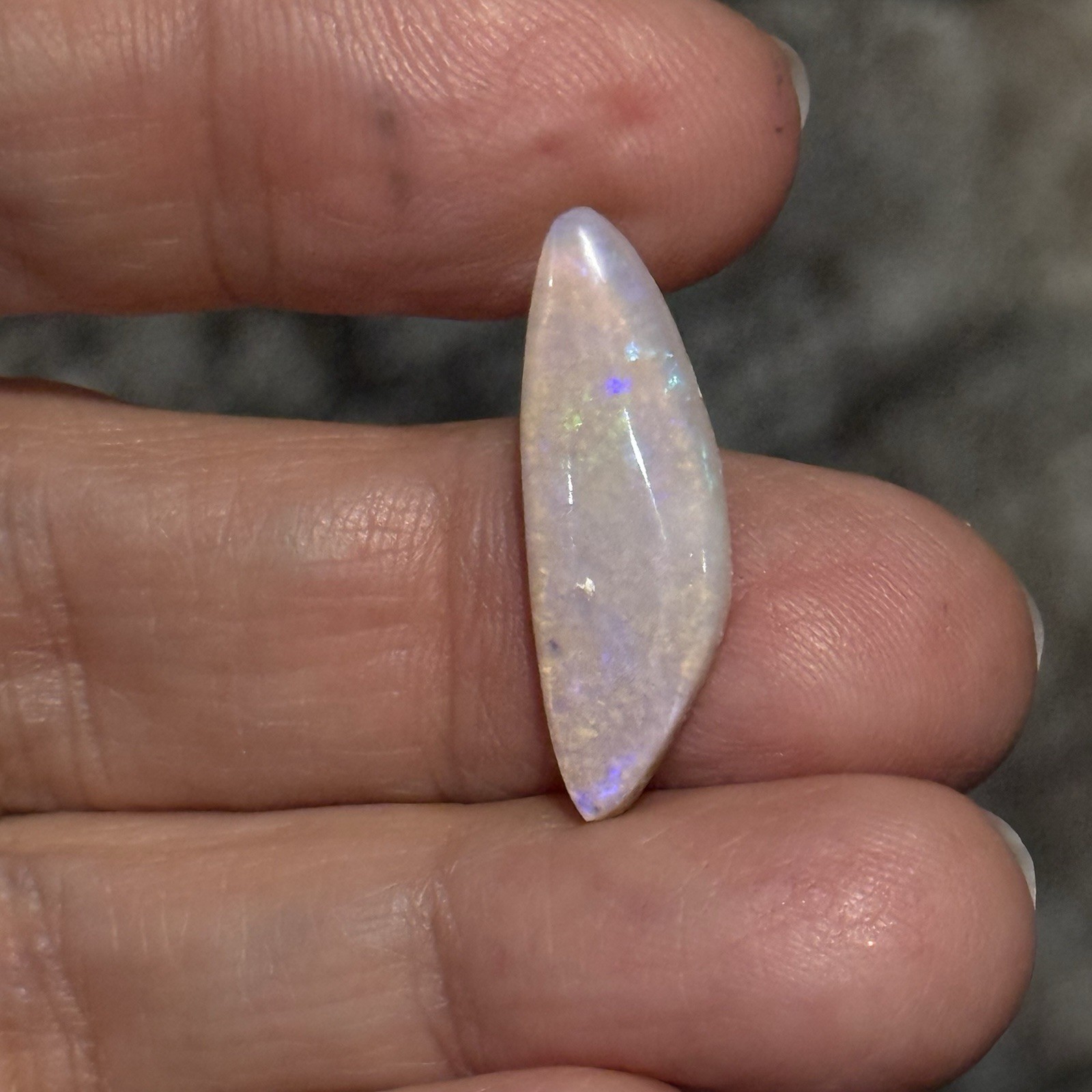 6.2ct 25.8×8.5×4.7mm Fine Natural Australian Crystal Pipe Opal Cabochon Gem