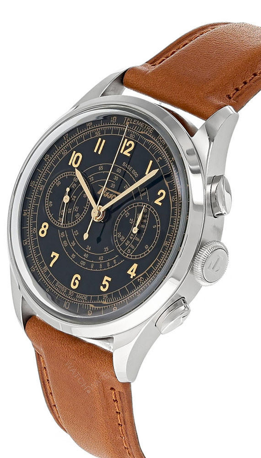TISSOT TELEMETER 1938 HERITAGE BLACK DIAL 42MM MEN’S WATCH T142.462.16.052.00