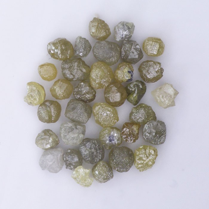 Rare Natural Loose Diamond Rough Raw 2.00 Carat yellow mix color Lot diamond
