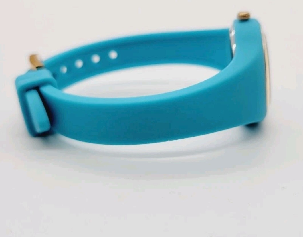 Kate Spade Rumsey Silicone Watch Bright Blue & Gold