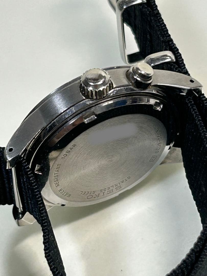 Excellent SEIKO S SUS Military Kinetic Pearl Dial Mint 5M22-6C20 Auth Japan
