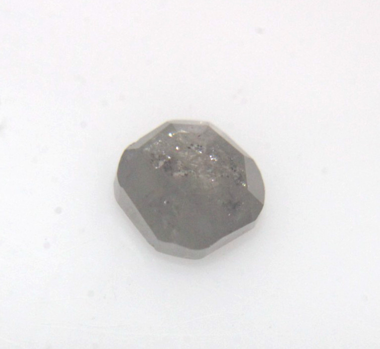 1.00cts Natural Gray White Cushion Shape Rose Cut Diamond 5.60×5.43×2.89 MM