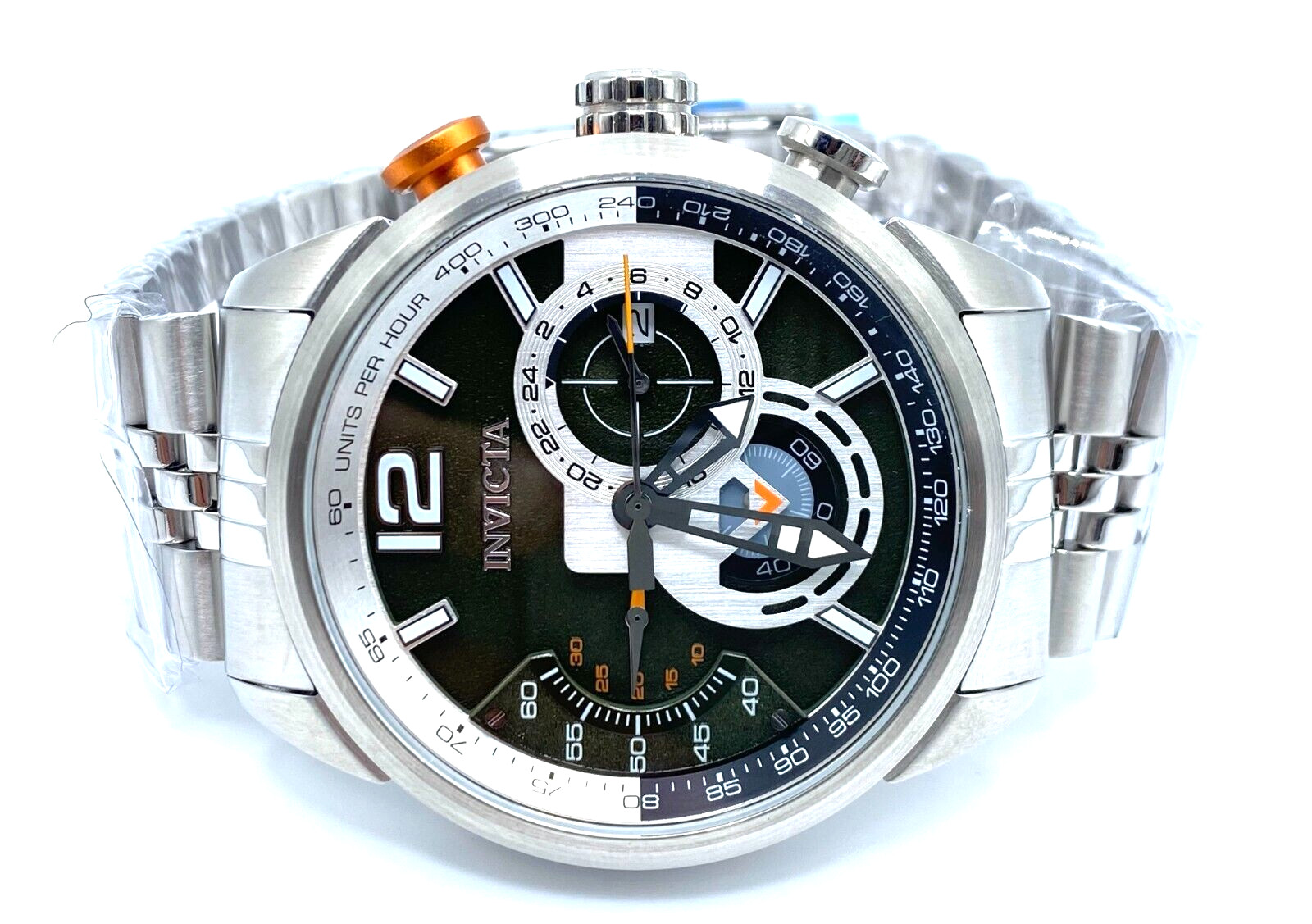 INVICTA WATCH Aviator 39664 46mm VD53 Quartz 3 Year Warranty NO BOX