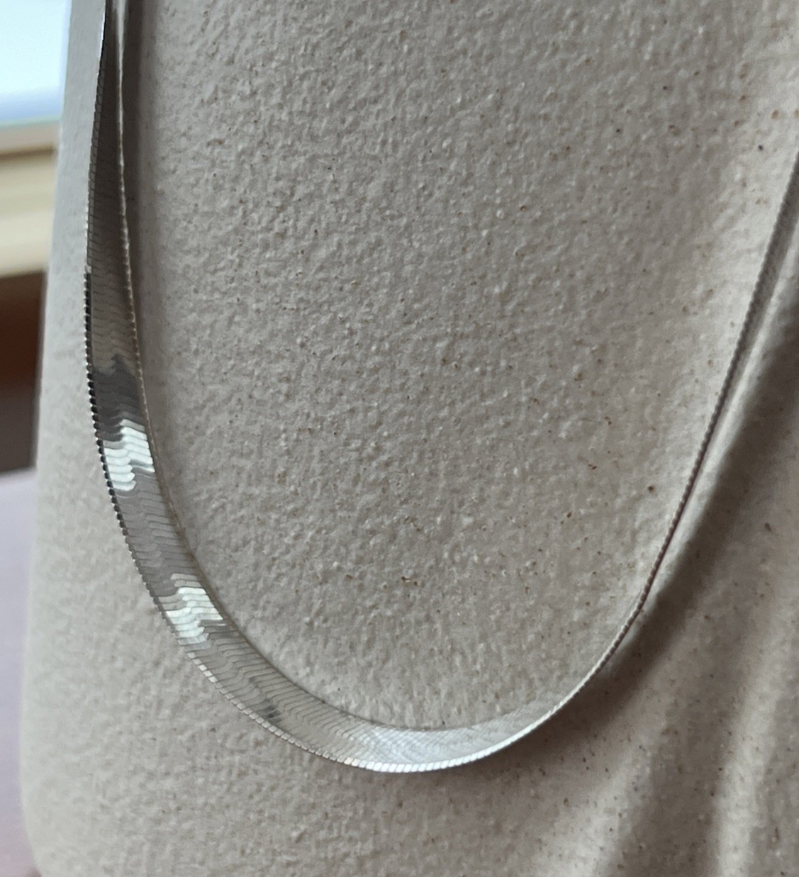 Milor Italy 925 Sterling Silver Herringbone Rare 36” 5mm Necklace 20g; Stunning!