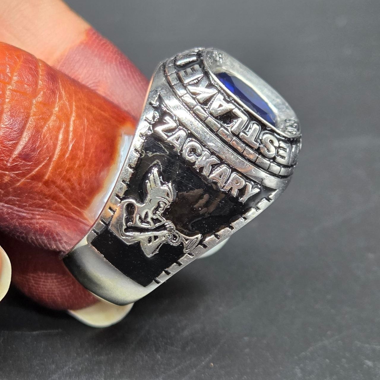 High School Class Ring Custom All Any New Year Keepsake Gift Ring In 925 Silver