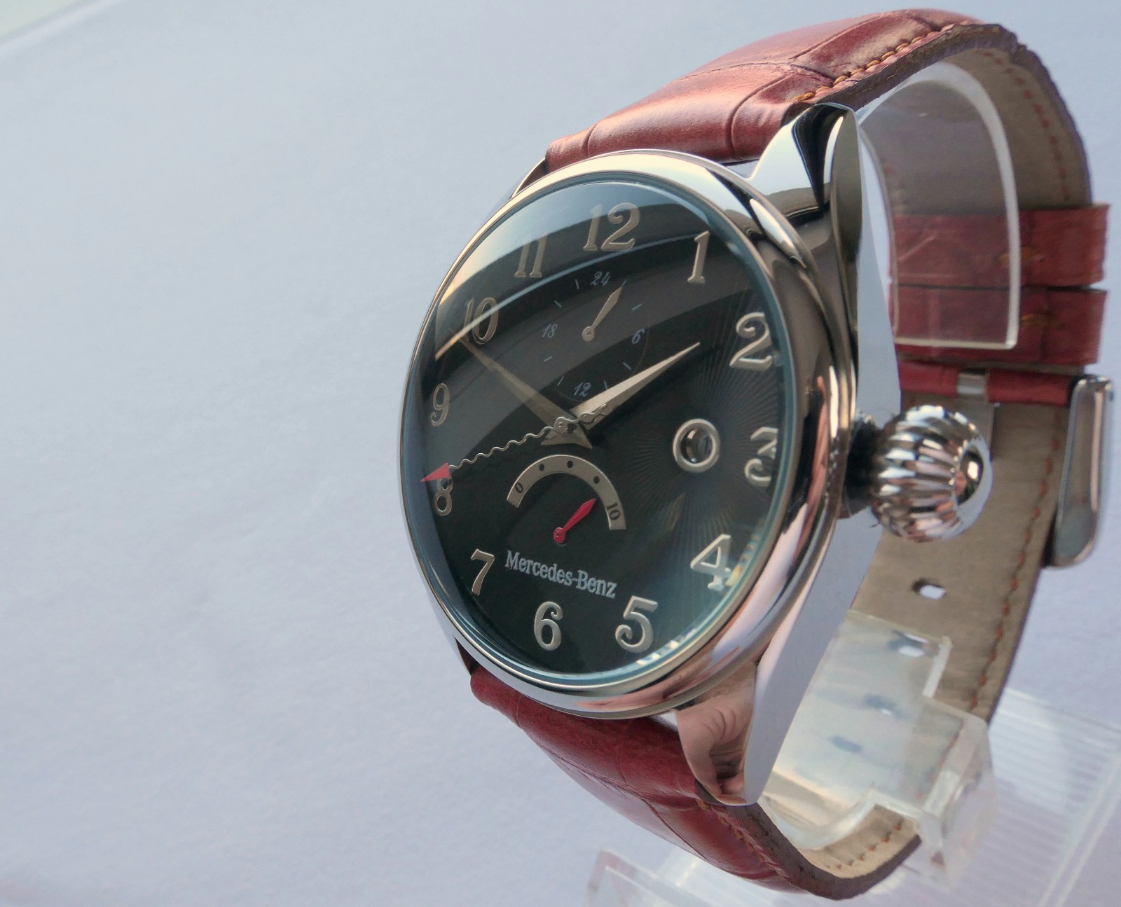 Mercedes Benz Classic Retro Design Car Accessory Power Reserve Automatic Watch