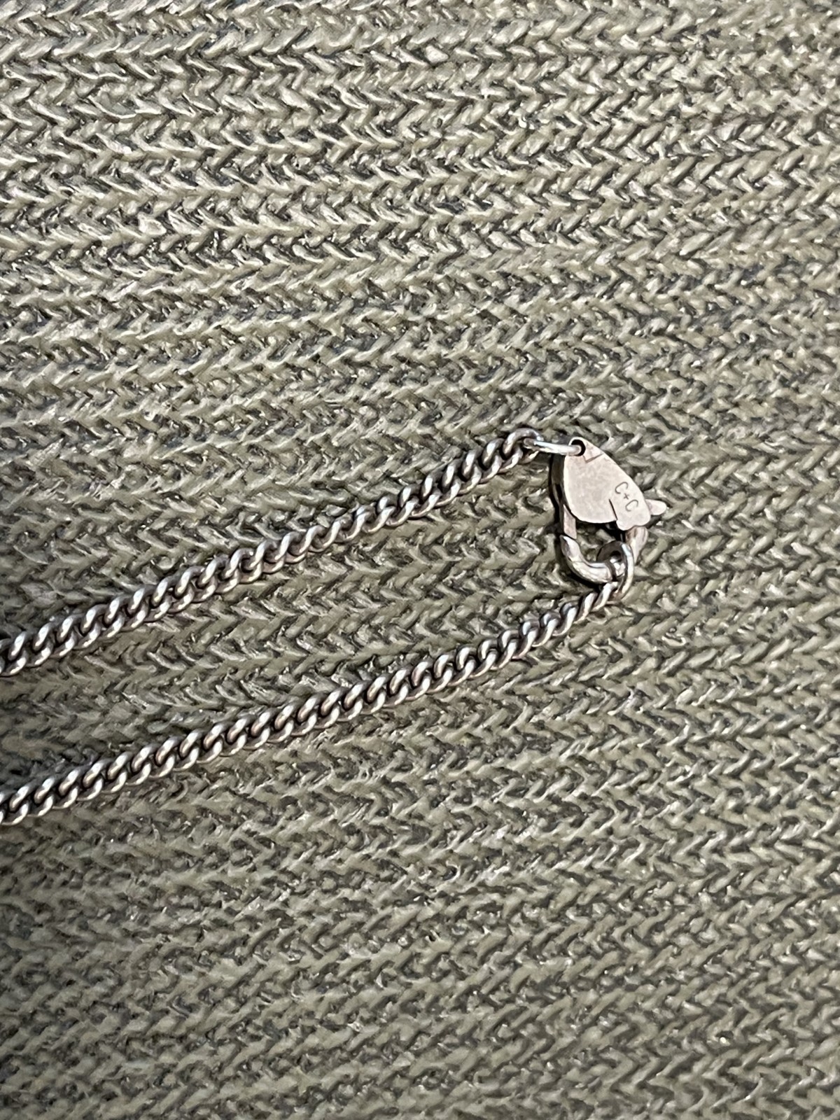CLOCKS + COLOURS CURB CHAIN STERLING SILVER – 55cm/3mm